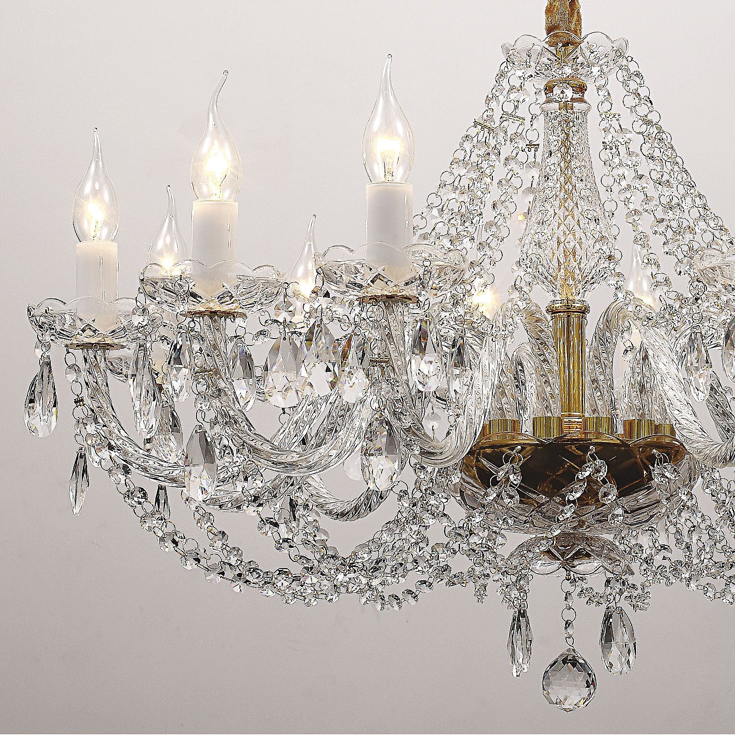 Подвесная хрустальная люстра Simone Favourite 1736-12P