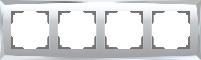 Рамка Werkel W0041220/ Рамка на 4 поста Diamant (зеркальный) Рамка Werkel W0041220/ Рамка на 4 поста Diamant (зеркальный)