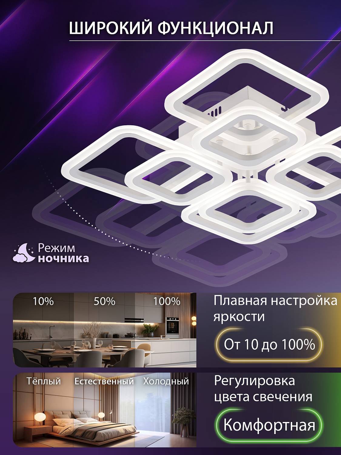 Потолочная люстра Natali Kovaltseva Spektr LED LAMPS 81449