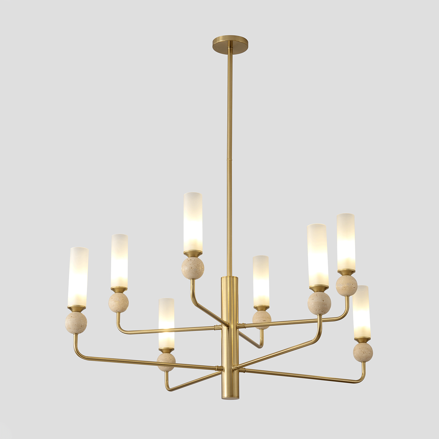 Люстра на штанге Crystal Lux Simply SIMPLY SP8 BRASS