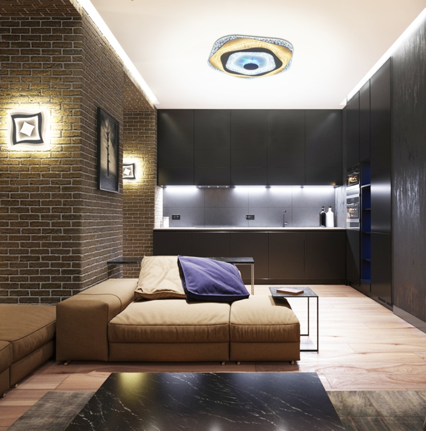 Потолочная светодиодная люстра LED Natali Kovaltseva 81040/5C