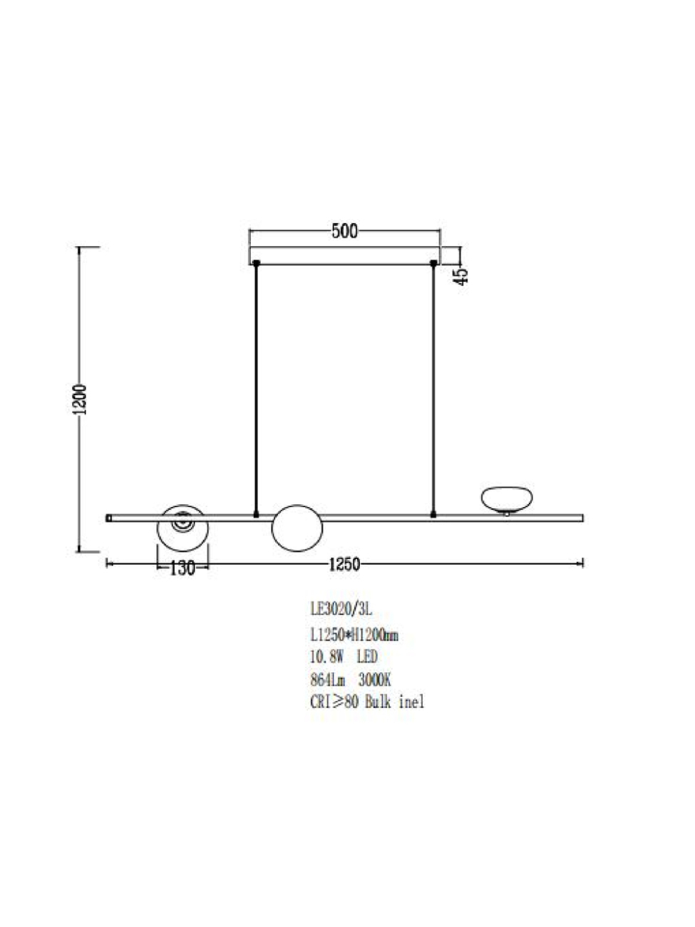 Светильник подвесной LEON Magic LE3020/3L
