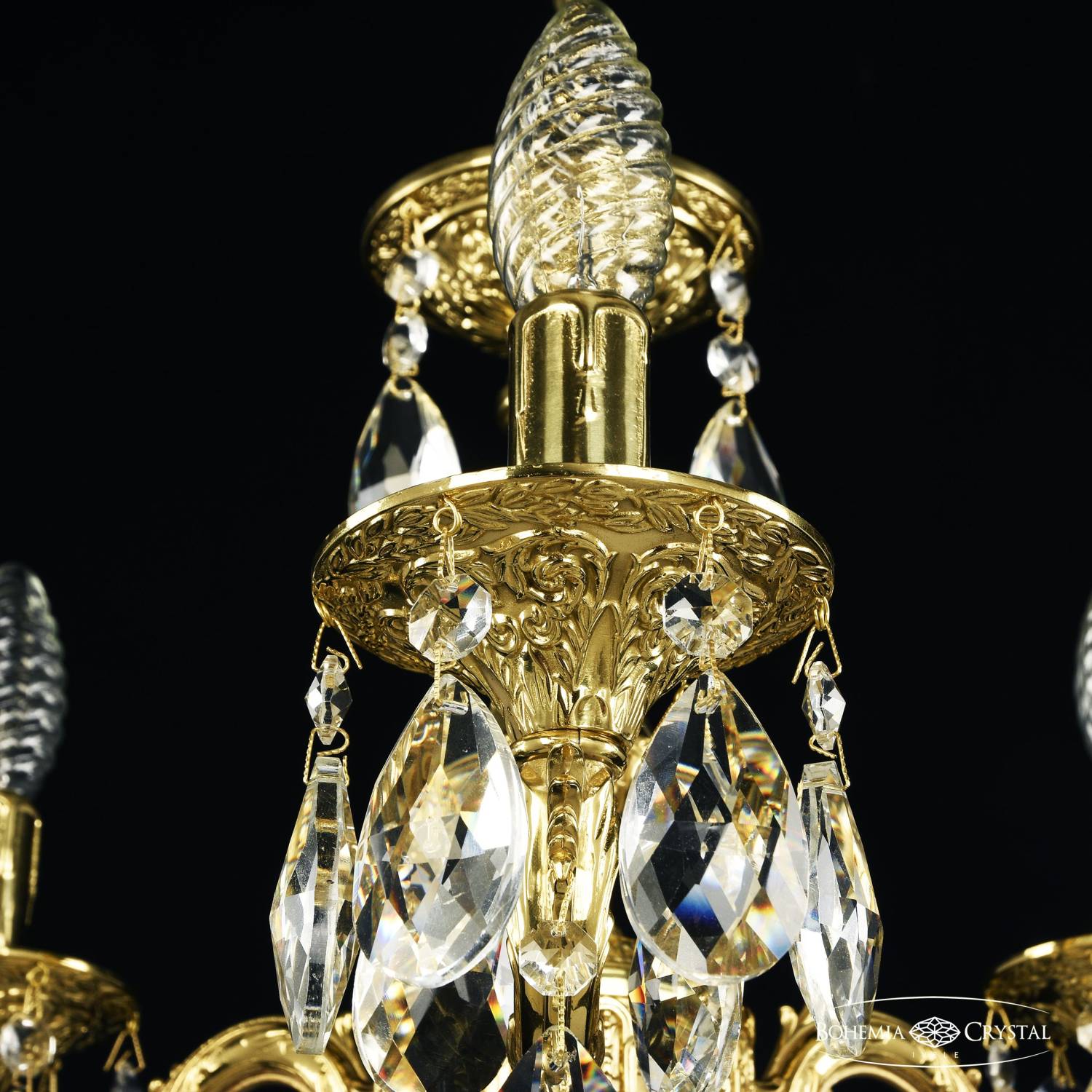 Подвесная хрустальная люстра 7101 Bohemia 71101/3/125 B G