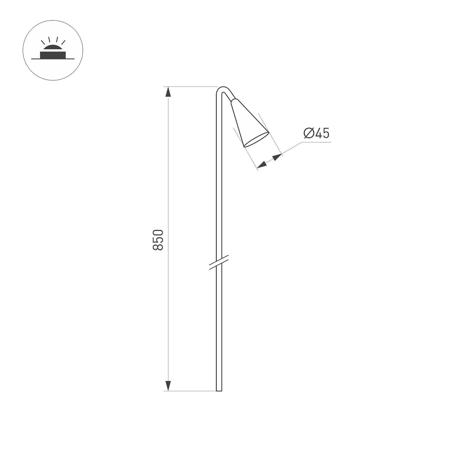Грунтовый светильник Arlight Harebell 050689