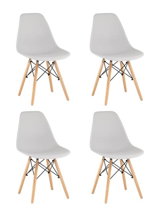 Комплект стульев Stool Group Style DSW Y801-V SEAT light grey x4