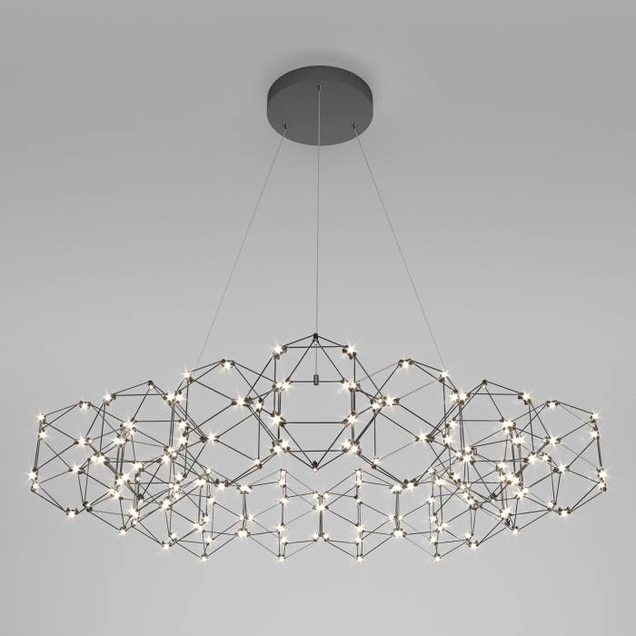 Подвесная люстра Eurosvet Uma 90169/15 черный жемчуг