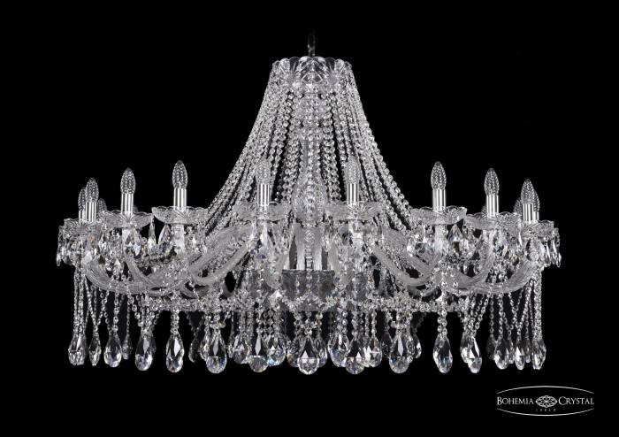 Подвесная хрустальная люстра 1413 Bohemia 1413/20/460 Ni