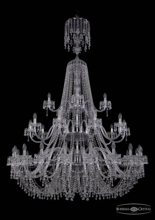 Подвесная хрустальная люстра 1410 Bohemia 1410/20+10+5/530/XL-200/3d Ni V0300