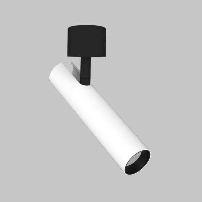 Светильник светодиодный спот 6W настенно-потолочный 220V, LED 3000K, Белый+Черный IL.0005.2201-WBK