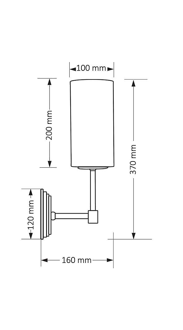 Настенное бра Kutek Empoli EMP-K-1(Z)A