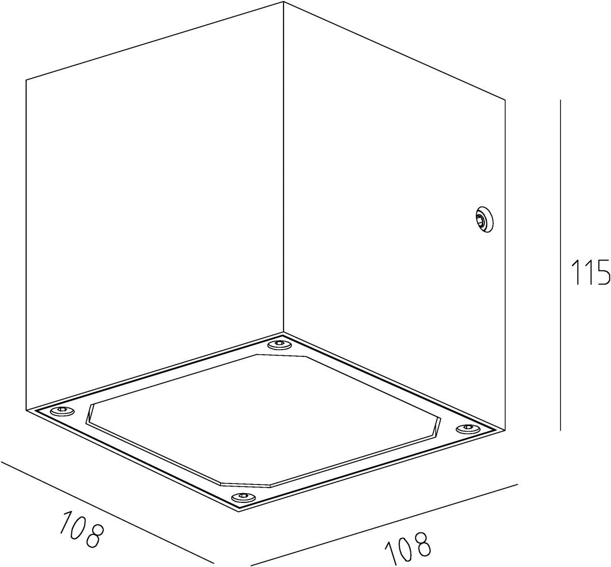 Уличный настенный светильник Deko-Light Cubodo 731020