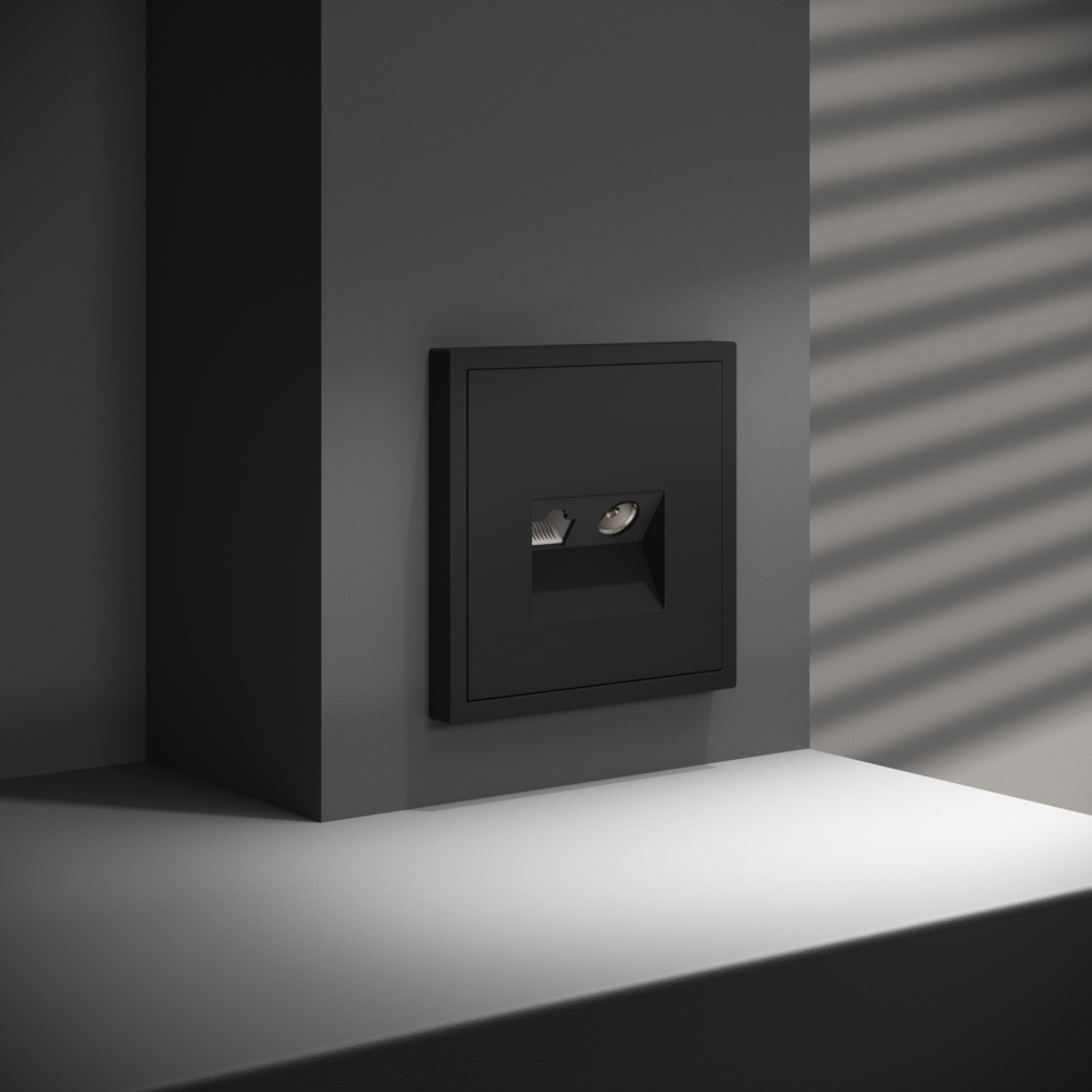 Розетка телевизионная Voltum S70 VLS060708