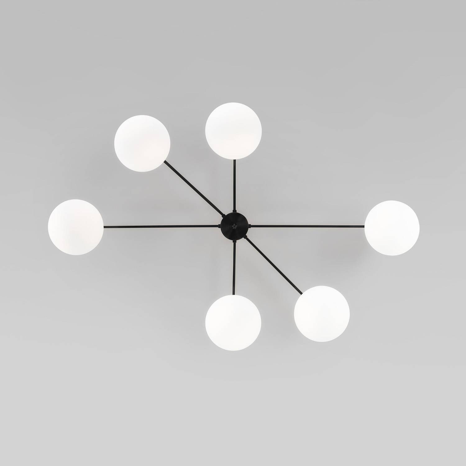 Потолочная люстра Eurosvet Opaline 70220/6 черный Smart