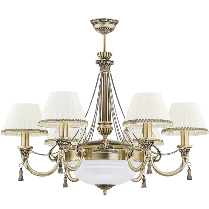 Потолочная люстра Kutek Roma (абажур) ROM-ZW-6+1(P/A) Потолочная люстра Kutek Roma (абажур) ROM-ZW-6+1(P/A)