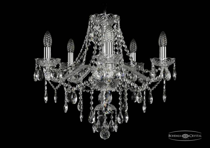 Подвесная хрустальная люстра 1415 Bohemia 1415/5/200 Ni