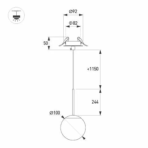 Встраиваемый светильник Arlight Beads 056420