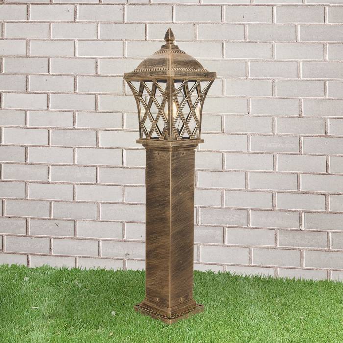 Уличный наземный светильник Elektrostandart Cassiopeya Cassiopeya F черное золото (GL 1018F)