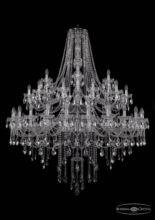 Подвесная хрустальная люстра 1415 Bohemia 1415/24+12+6/530/2d Ni