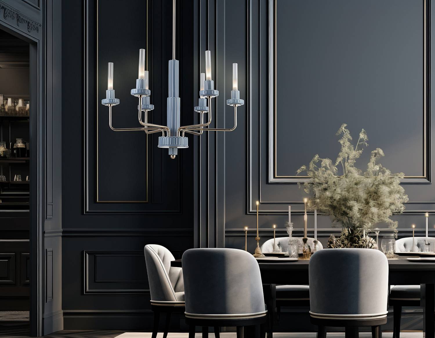 Люстра на штанге Ambrella Ceramo Modern LH53124