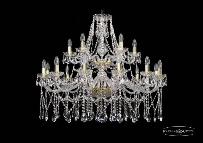 Подвесная хрустальная люстра 1413 Bohemia 1413/12+6/360/2d G
