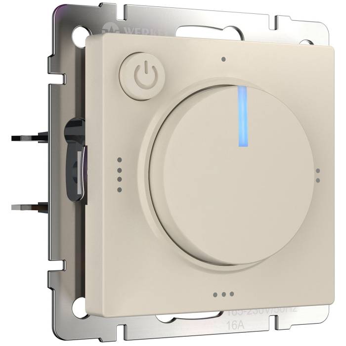 Werkel W1151162/ Терморегулятор электромеханический для теплого пола (айвори матовый)