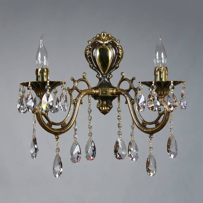 Настенное бра Ambiente Aria 8818/2 PB Tear drop