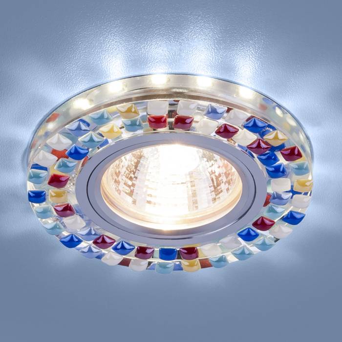 Встраиваемый светильник Elektrostandard 2195 2195 MR16 SL/MLT зеркальный/мульти