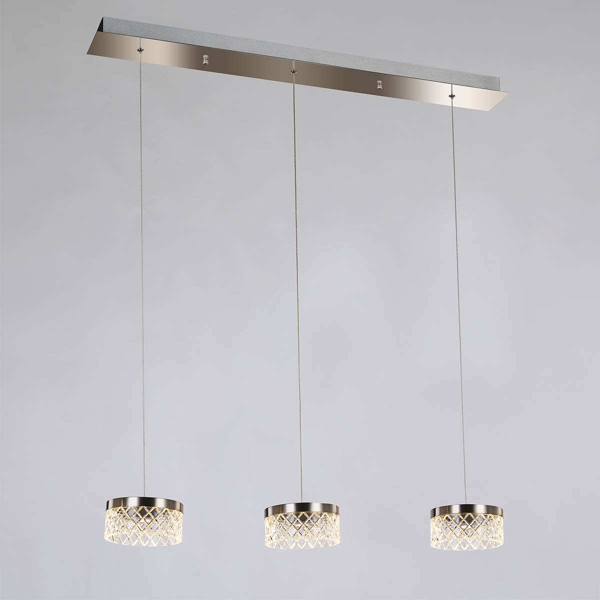 Светильник подвесной Delight Collection Diamond cut MD21020075-3B satin nickel