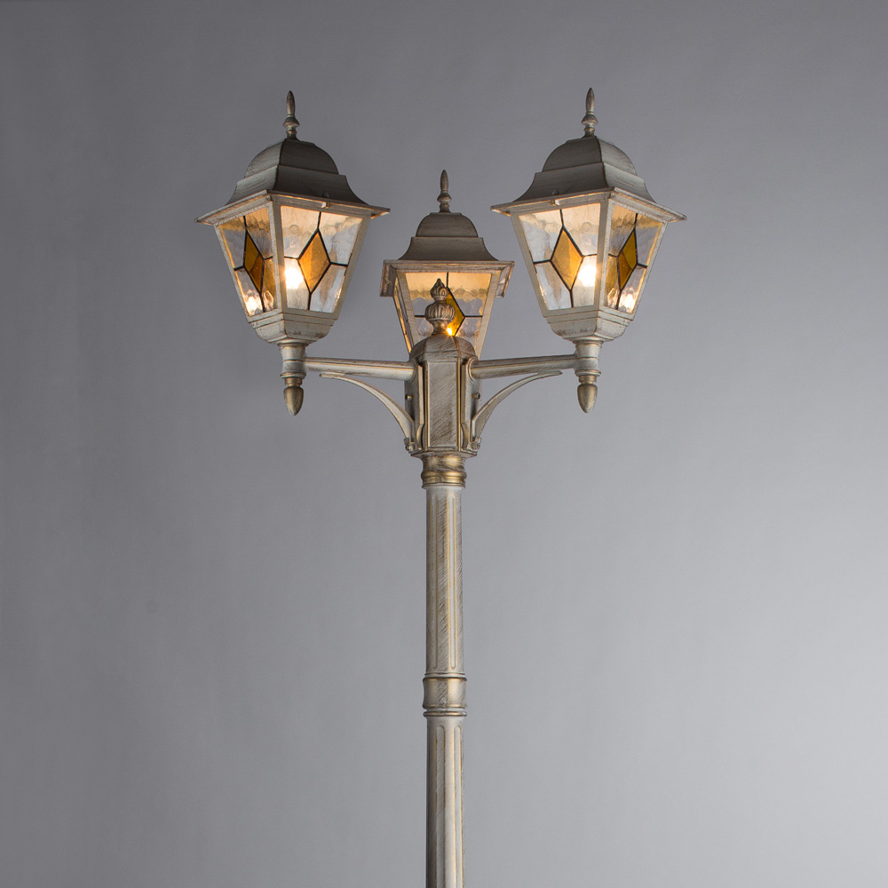 Столб фонарный уличный Arte Lamp Berlin A1017PA-3WG