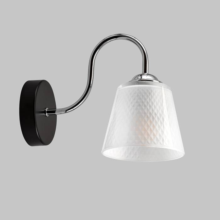 Бра настенное 1*60Вт Е27 MD.51941-1-W-BK+СH