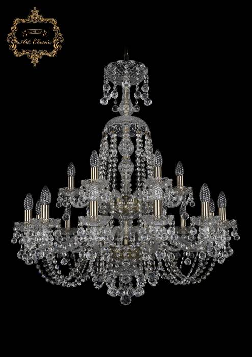 Подвесная хрустальная люстра 11.26 Art Classic 11.26.12+6.300.2d.XL-95.Br.B