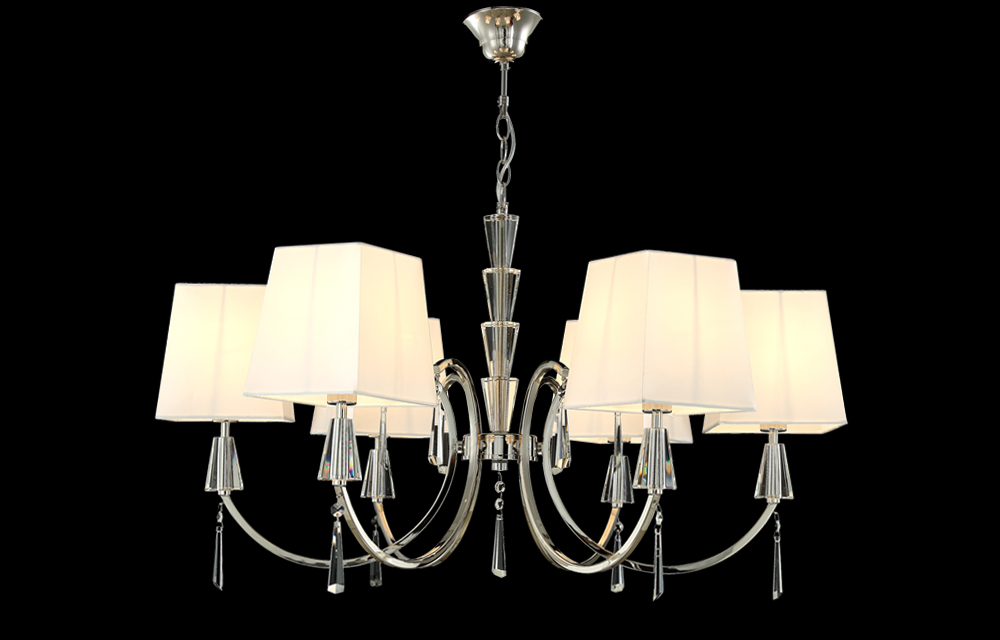 Подвесная люстра Crystal Lux Marsela MARSELA SP-PL6 NICKEL