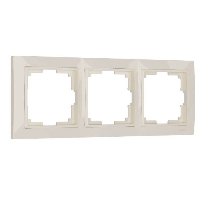 Рамка Werkel W0032003/ Рамка на 3 поста Snabb basic (слоновая кость) Рамка Werkel W0032003/ Рамка на 3 поста Snabb basic (слоновая кость)