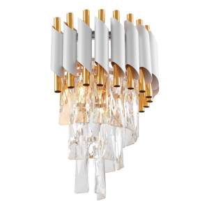 Настенное бра Lumina Deco Funneli LDW 6003-2 WT+F.GD