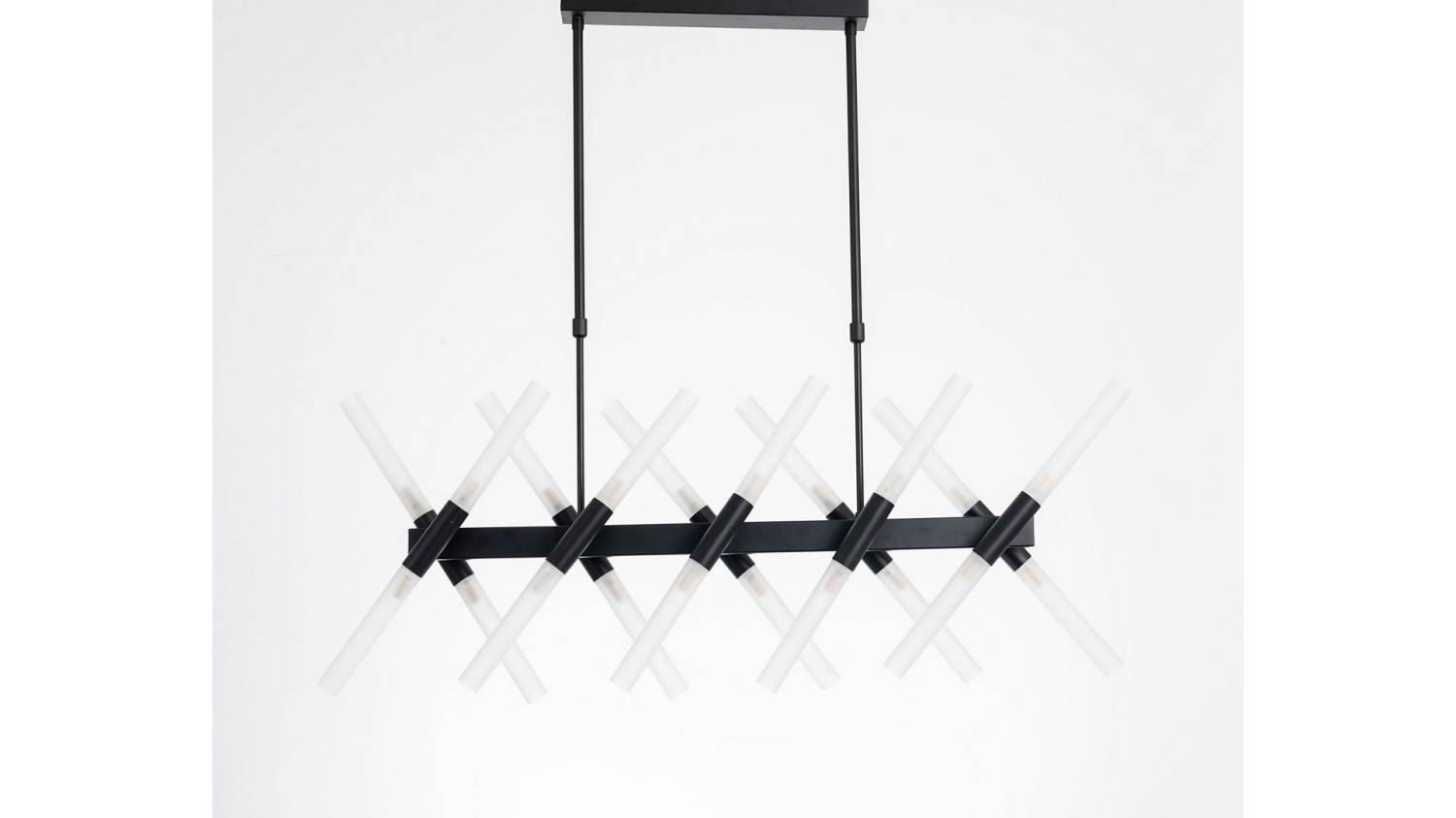 Люстра на штанге Lumina Deco Alford LDP 6036-20 BK