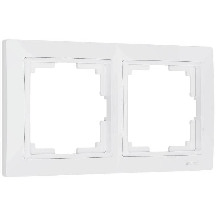Рамка Werkel W0022001/ Рамка на 2 поста Snabb basic (белый) Рамка Werkel W0022001/ Рамка на 2 поста Snabb basic (белый)