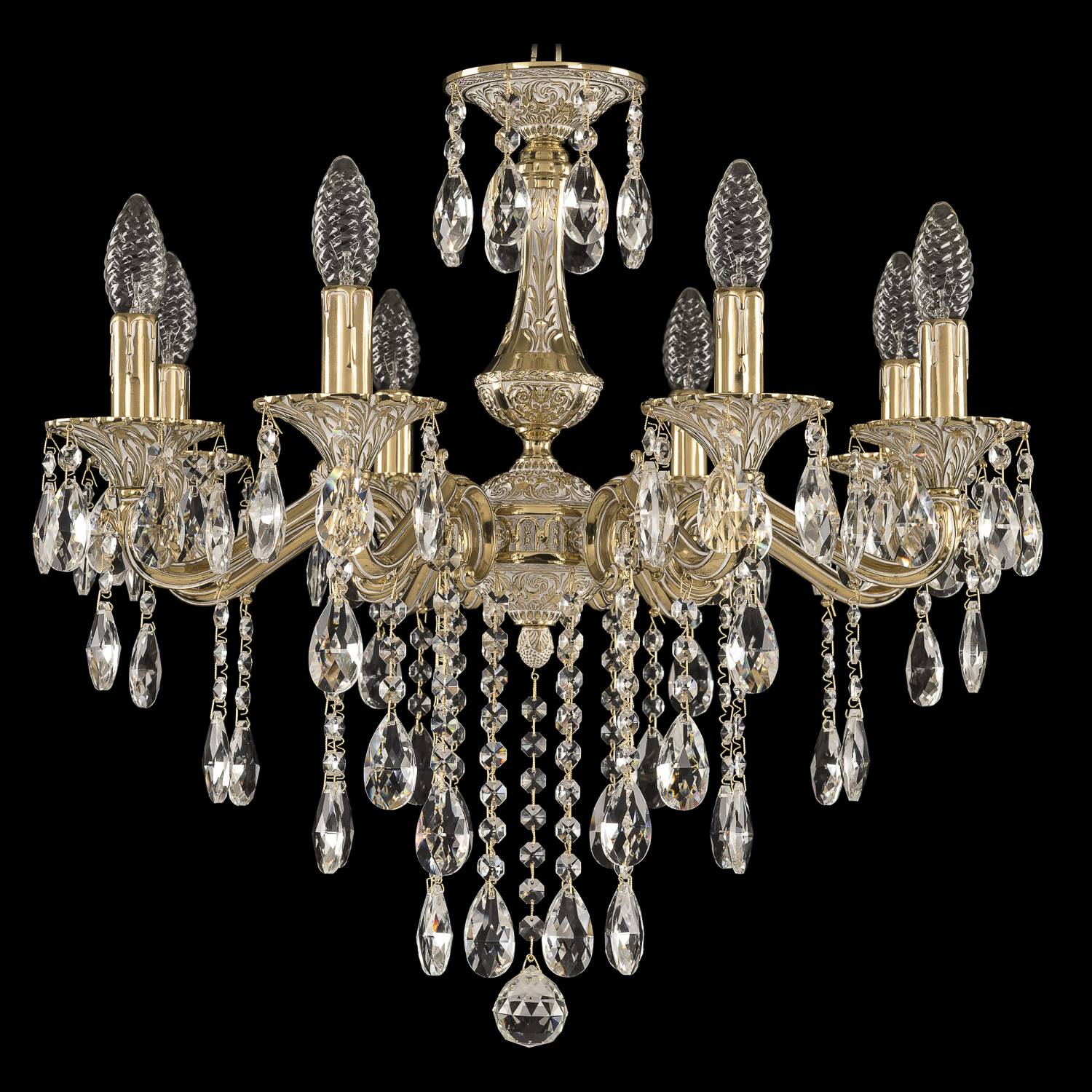 Подвесная хрустальная люстра 7202 Bohemia 72102/8/175 B GW