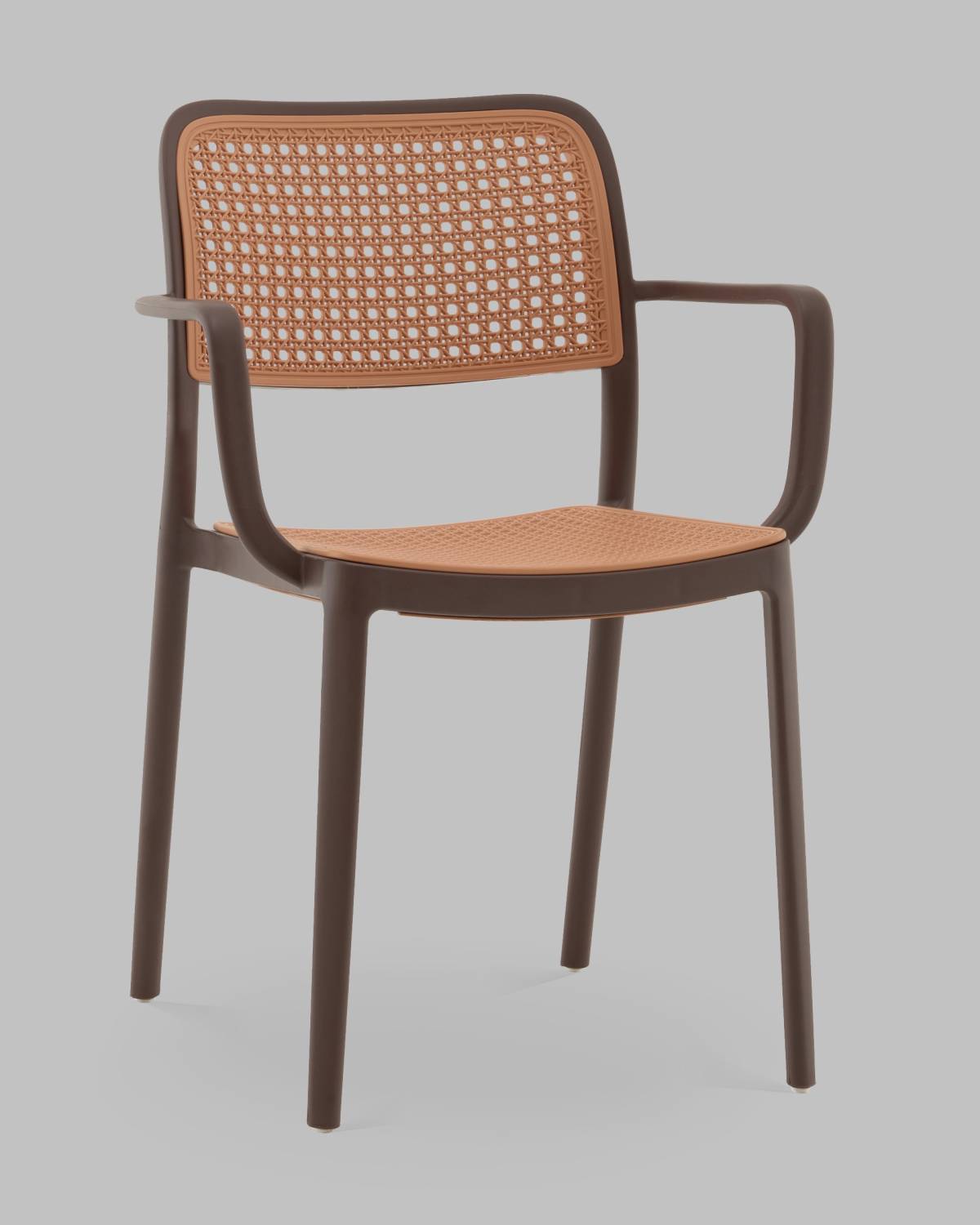 Стул пластиковый Stool Group Yona PP-297 brown 36025