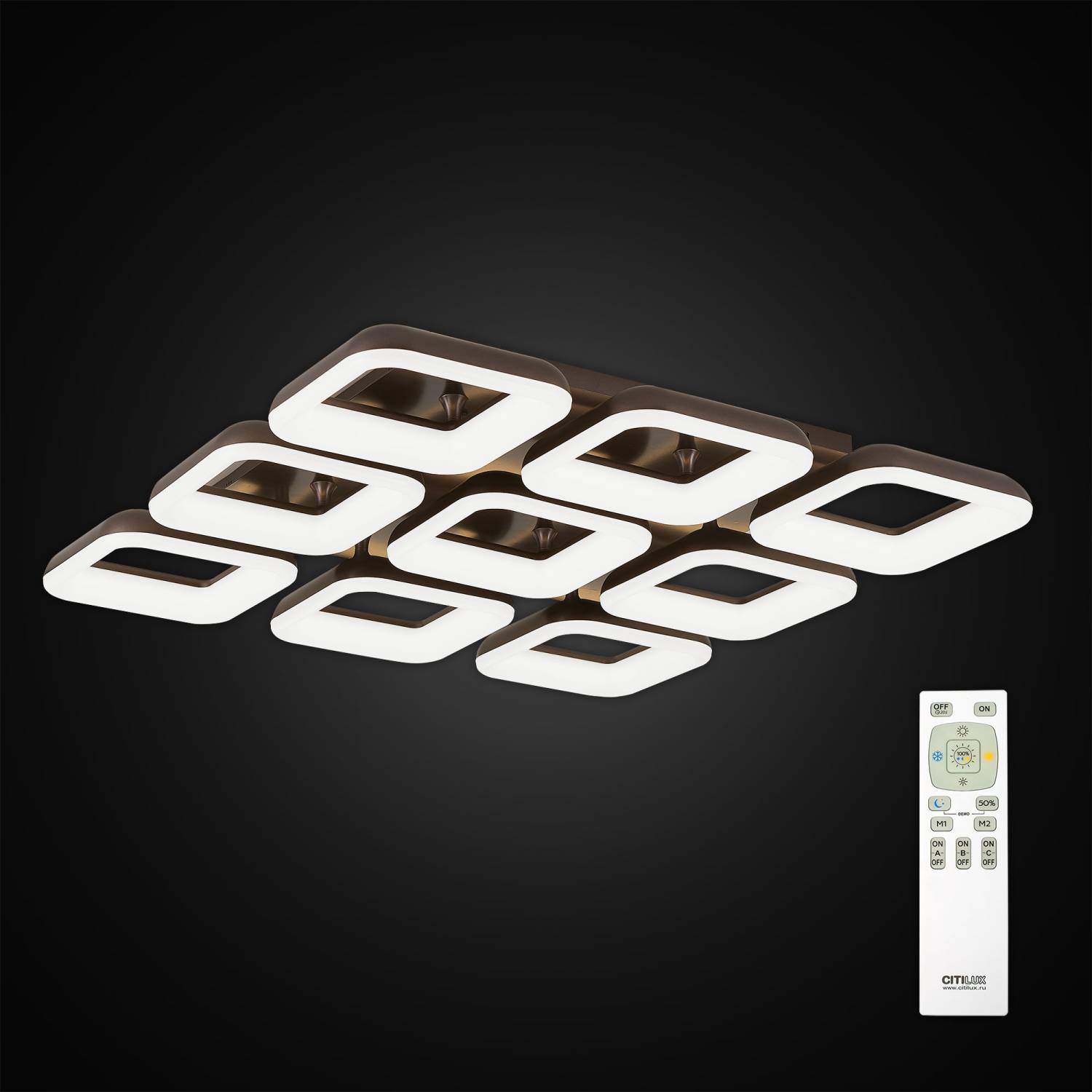 Потолочная люстра с пультом Паркер Citilux CL225295R
