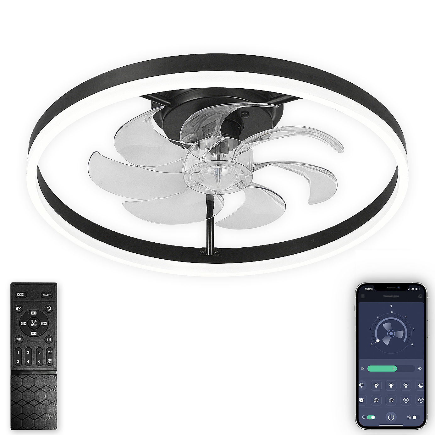 Потолочная люстра Natali Kovaltseva Ledfan LED LAMPS 81490