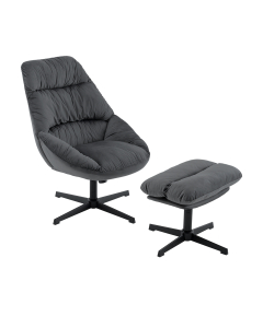 Кресло Stool Group Оррелл QH-8347KT-OT HLR-21 dark grey