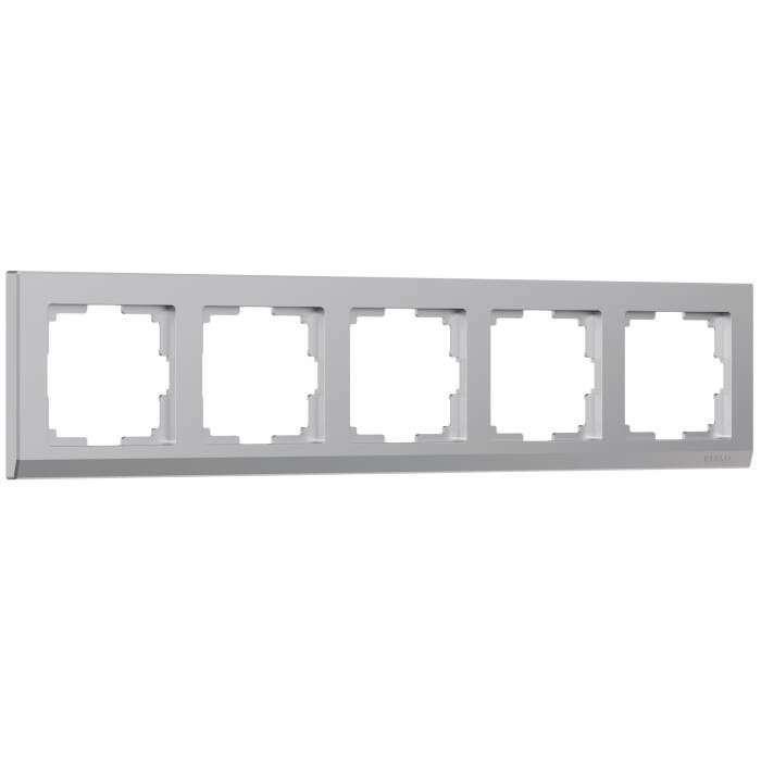 Рамка Werkel W0051806/ Рамка на 5 постов Stark (серебряный) Рамка Werkel W0051806/ Рамка на 5 постов Stark (серебряный)