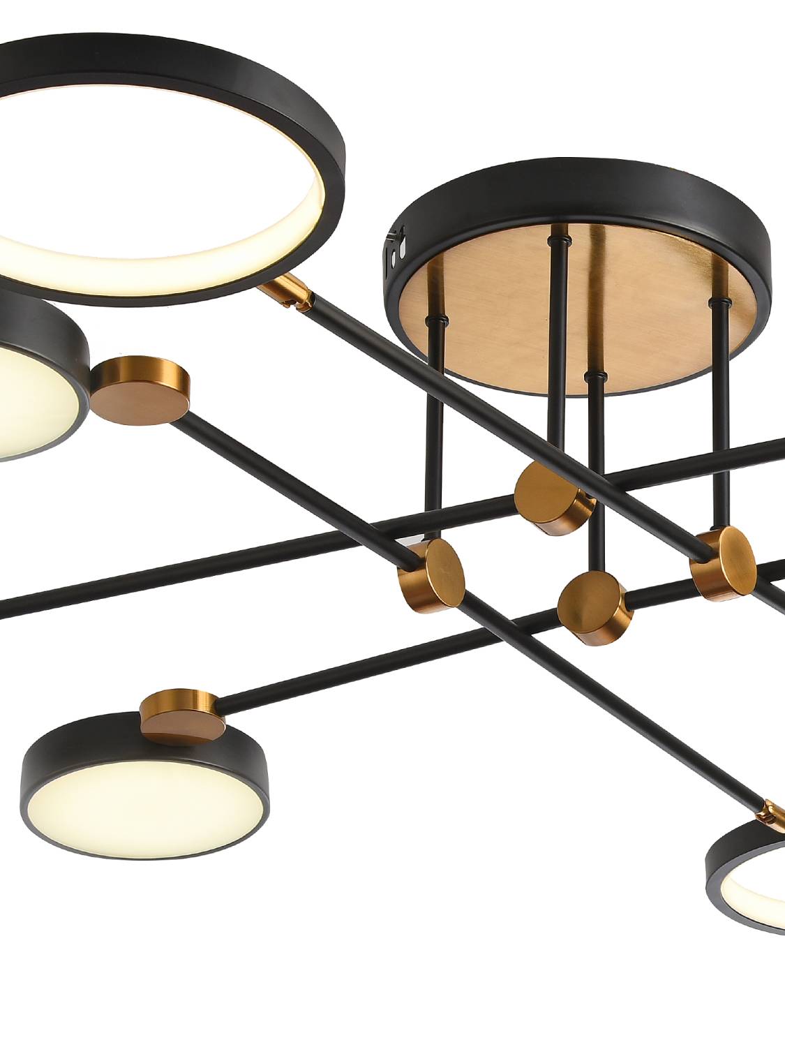 Потолочная люстра Natali Kovaltseva Loft Led LED LAMPS 81102/6C BRASS BLACK