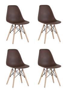 Комплект стульев Stool Group Style DSW Y801-V SEAT brown x4