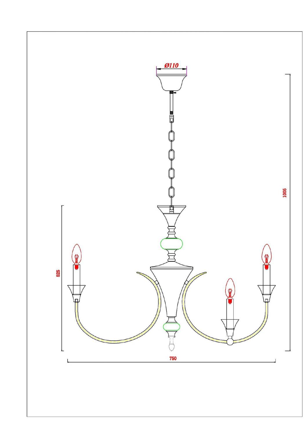 Подвесная люстра Arte Lamp Collinetta A4094LM-12WH