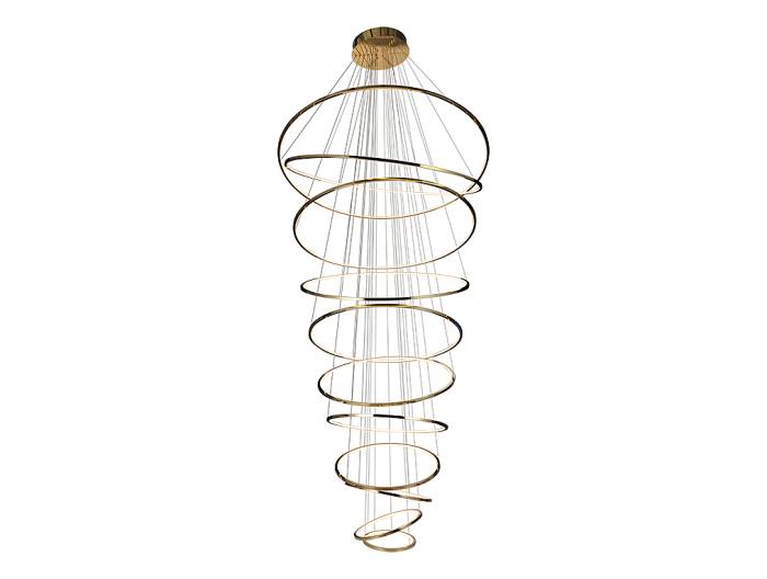 Люстра каскадная Newport Loren 15211N/S brass