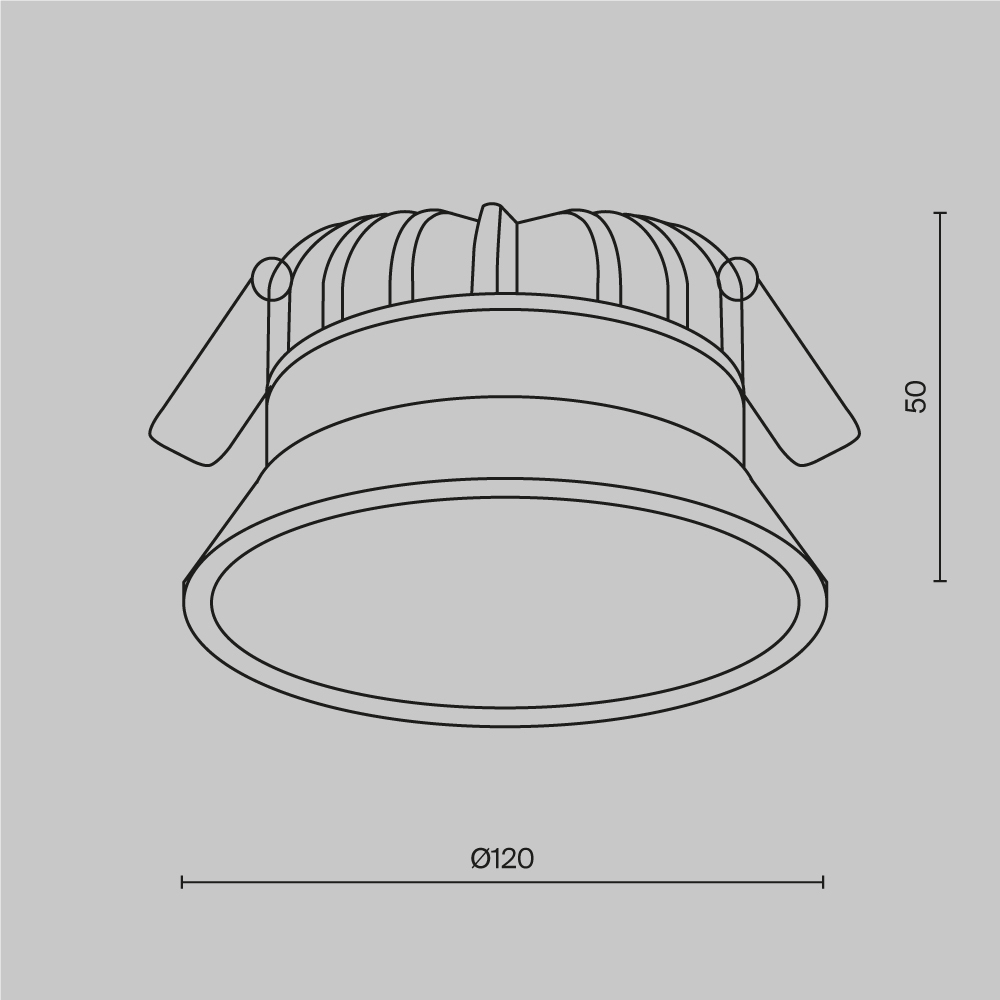 Встраиваемый светильник Maytoni Okno DL055-12W4K-W