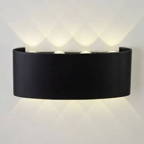 Уличный настенный светильник AM Group Am307 AM307-8X1 W BK 4000K