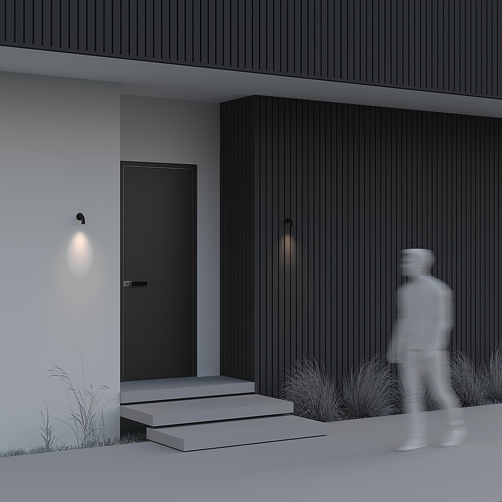 Уличный настенный светильник Maytoni Sleek O477WL-L2GF3K