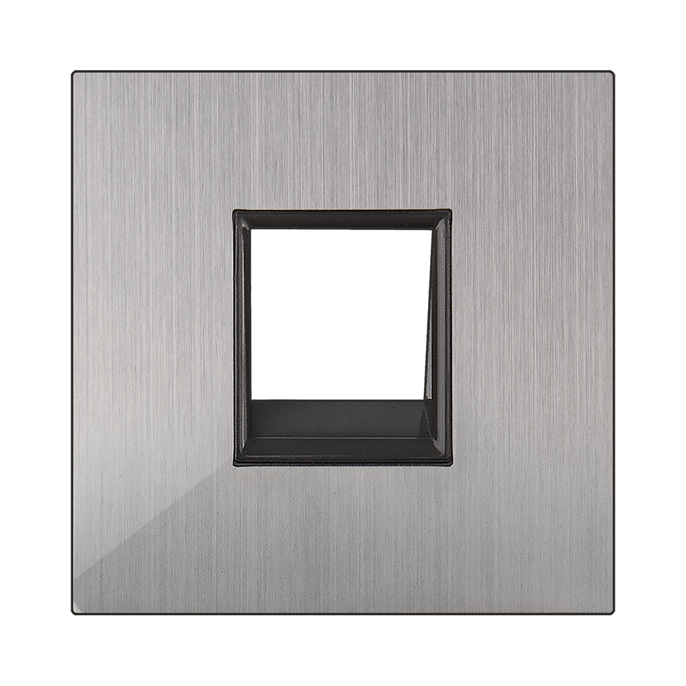 Werkel WL02-RJ-CP/ Накладка для розетки Ethernet RJ-45 и телефонной розетки RJ11 (глянцевый никель)